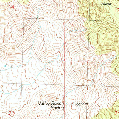 United States Geological Survey Garnet Mountain, AZ (1989, 24000-Scale) digital map