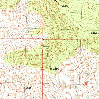 United States Geological Survey Garnet Mountain, AZ (1989, 24000-Scale) digital map