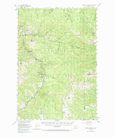 United States Geological Survey Garnet Mountain, MT (1955, 62500-Scale) digital map