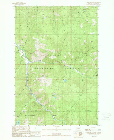 United States Geological Survey Garnet Mountain, MT (1988, 24000-Scale) digital map