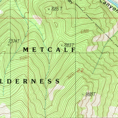 United States Geological Survey Garnet Mountain, MT (1988, 24000-Scale) digital map