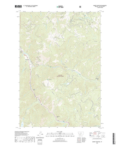 United States Geological Survey Garnet Mountain, MT (2020, 24000-Scale) digital map