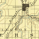 United States Geological Survey Garnett, KS (1885, 125000-Scale) digital map