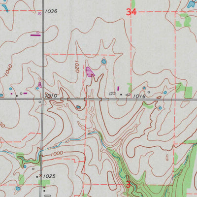 United States Geological Survey Garnett NW, KS (1966, 24000-Scale) digital map