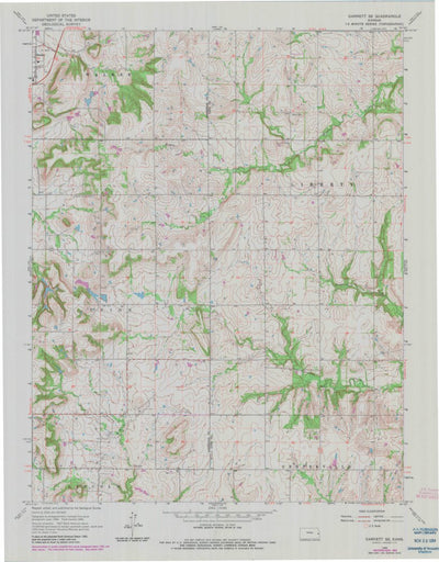 United States Geological Survey Garnett SE, KS (1966, 24000-Scale) digital map