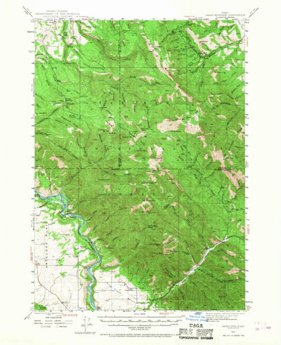 United States Geological Survey Garns Mountain, ID (1943, 62500-Scale) digital map