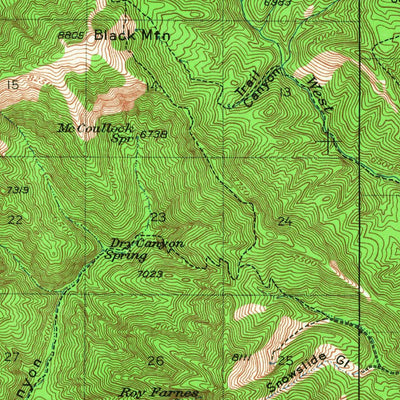 United States Geological Survey Garns Mountain, ID (1943, 62500-Scale) digital map