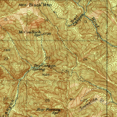 United States Geological Survey Garns Mountain, ID (1946, 62500-Scale) digital map