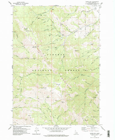 United States Geological Survey Garns Mountain, ID (1978, 24000-Scale) digital map