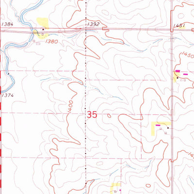 United States Geological Survey Garretson West, SD (1962, 24000-Scale) digital map