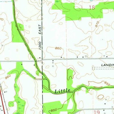 United States Geological Survey Garrett, IN (1973, 24000-Scale) digital map