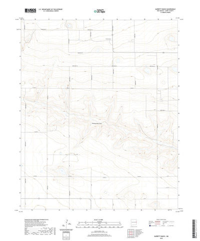 United States Geological Survey Garrett Ranch, NM (2020, 24000-Scale) digital map