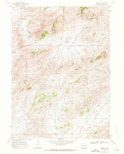 United States Geological Survey Garrett, WY (1968, 24000-Scale) digital map