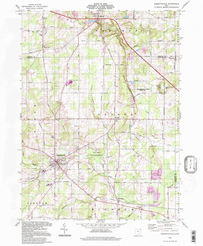 United States Geological Survey Garrettsville, OH (1994, 24000-Scale) digital map