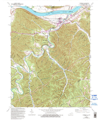 United States Geological Survey Garrison, KY-OH (1949, 24000-Scale) digital map