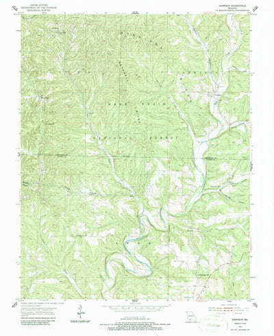 United States Geological Survey Garrison, MO (1955, 24000-Scale) digital map