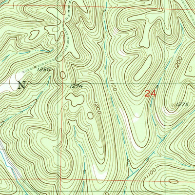 United States Geological Survey Garrison, MO (1955, 24000-Scale) digital map