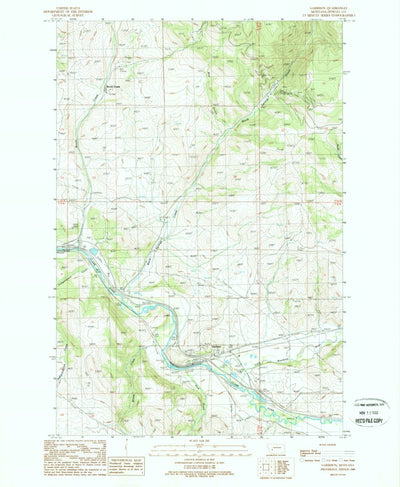 United States Geological Survey Garrison, MT (1989, 24000-Scale) digital map
