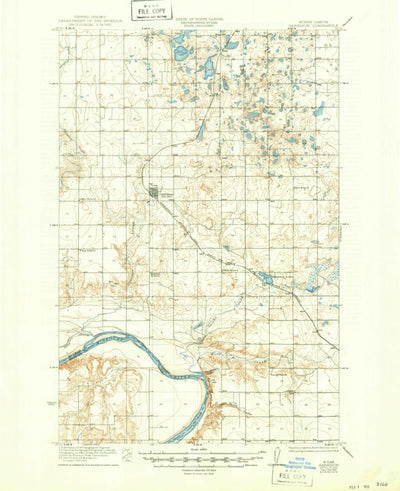United States Geological Survey Garrison, ND (1922, 62500-Scale) digital map