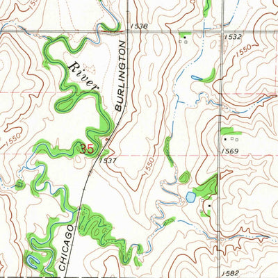 United States Geological Survey Garrison, NE (1965, 24000-Scale) digital map