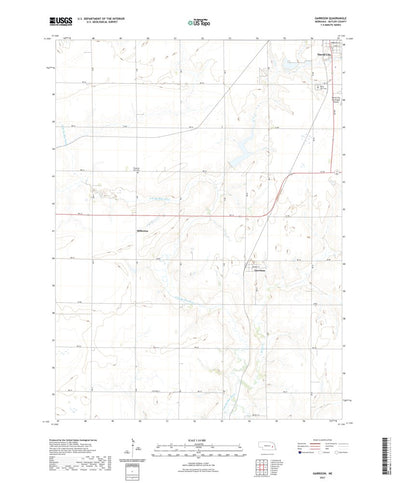 United States Geological Survey Garrison, NE (2021, 24000-Scale) digital map