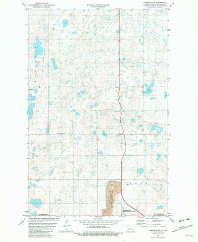 United States Geological Survey Garrison NE, ND (1981, 24000-Scale) digital map