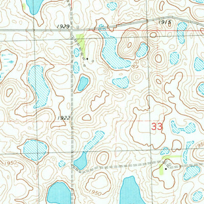 United States Geological Survey Garrison NE, ND (1981, 24000-Scale) digital map