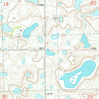 United States Geological Survey Garrison NE, ND (1981, 24000-Scale) digital map
