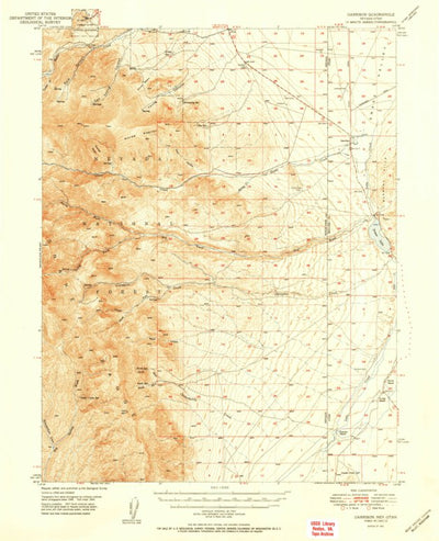 United States Geological Survey Garrison, UT-NV (1951, 62500-Scale) digital map