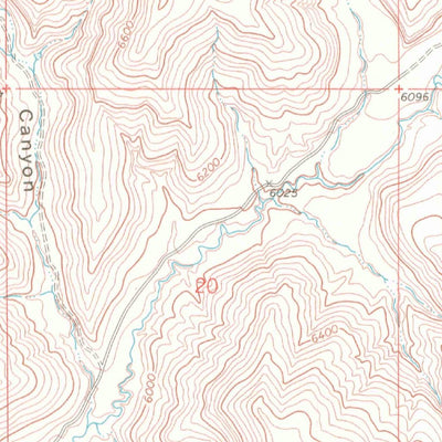 United States Geological Survey Garvey Canyon, CO (1968, 24000-Scale) digital map