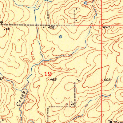 United States Geological Survey Garvin, OK (1951, 24000-Scale) digital map