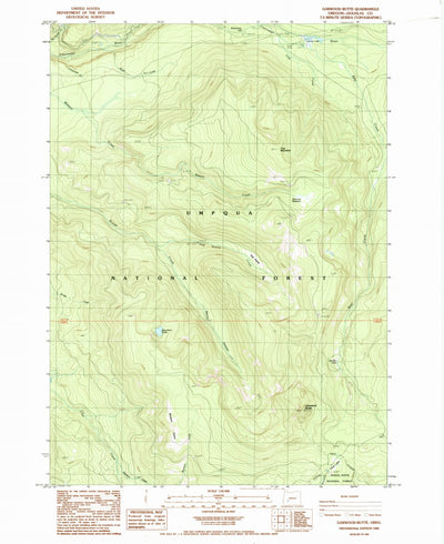 United States Geological Survey Garwood Butte, OR (1985, 24000-Scale) digital map