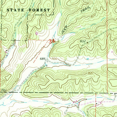 United States Geological Survey Garwood, MO (1968, 24000-Scale) digital map