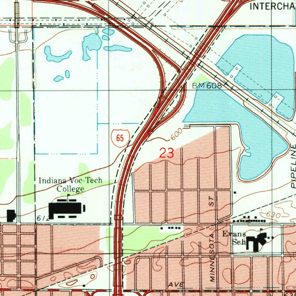 Gary Mn Map Gary, IN (1991, 24000-Scale) Map by United States Geological Survey ...