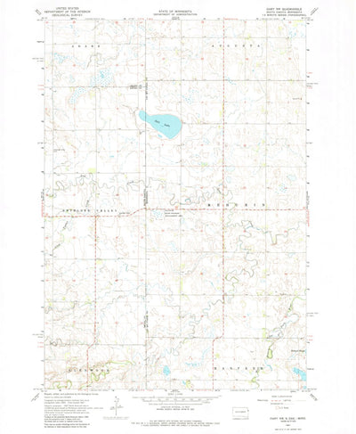 United States Geological Survey Gary NW, MN-SD (1967, 24000-Scale) digital map