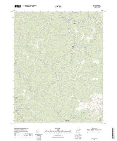 United States Geological Survey Gary, WV (2023, 24000-Scale) digital map
