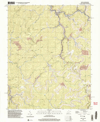 United States Geological Survey Gary, WV-VA (2001, 24000-Scale) digital map