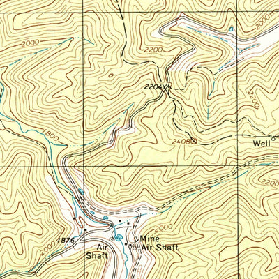 United States Geological Survey Gary, WV-VA (2001, 24000-Scale) digital map