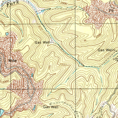 United States Geological Survey Gary, WV-VA (2001, 24000-Scale) digital map