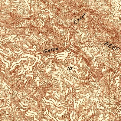 United States Geological Survey Garza Peak, CA (1934, 31680-Scale) digital map