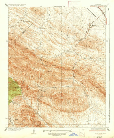 United States Geological Survey Garza Peak, CA (1937, 31680-Scale) digital map