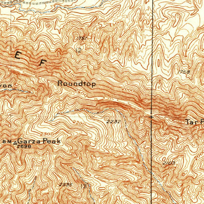 United States Geological Survey Garza Peak, CA (1937, 31680-Scale) digital map