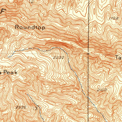 United States Geological Survey Garza Peak, CA (1950, 24000-Scale) digital map