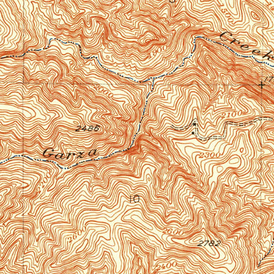 United States Geological Survey Garza Peak, CA (1950, 24000-Scale) digital map