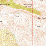 United States Geological Survey Garza Peak, CA (1953, 24000-Scale) digital map