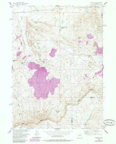 United States Geological Survey Gas Hills, WY (1958, 24000-Scale) digital map