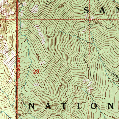 United States Geological Survey Gascon, NM (2002, 24000-Scale) digital map