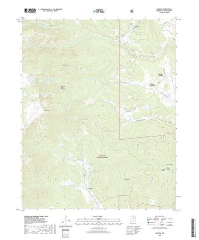 United States Geological Survey Gascon, NM (2020, 24000-Scale) digital map