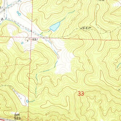 United States Geological Survey Gasconade, MO (1974, 24000-Scale) digital map