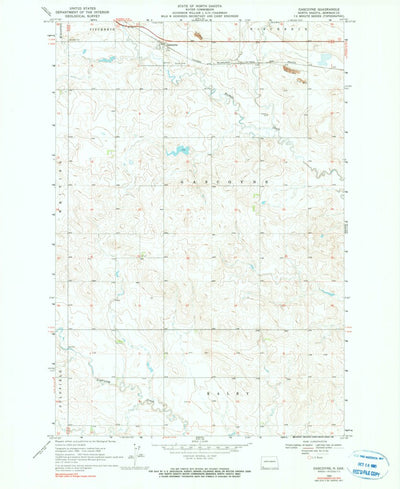 United States Geological Survey Gascoyne, ND (1969, 24000-Scale) digital map